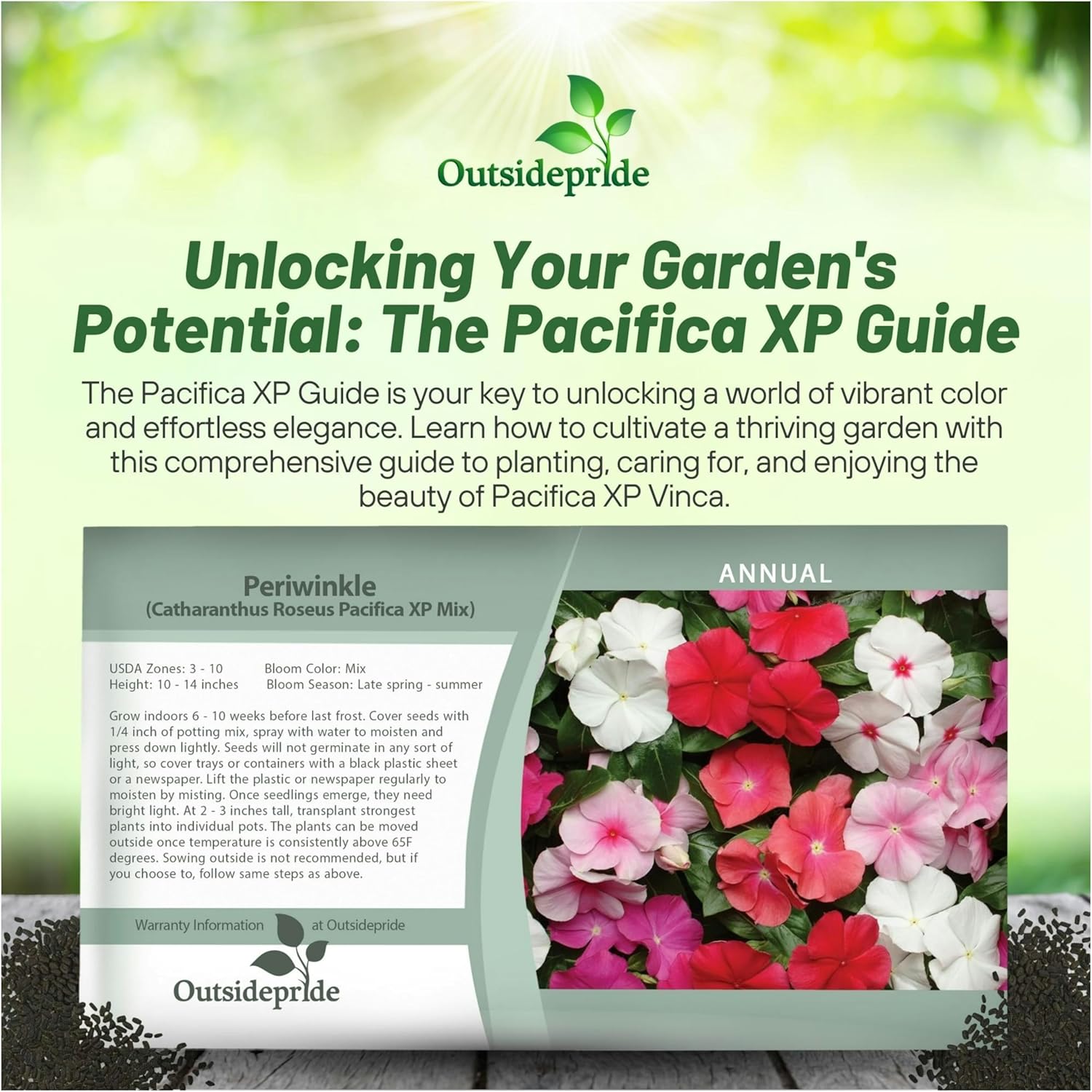 Perwinkle Pacifica XP Seed Packet