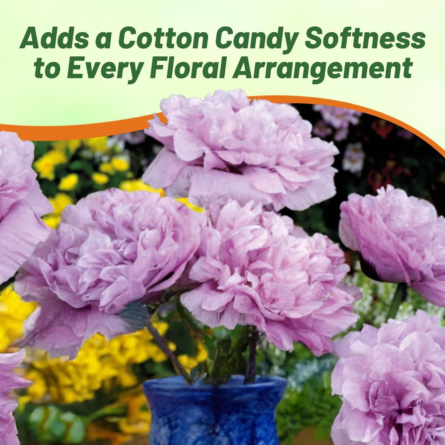 Poppy Candy Floss Flower Bouquet