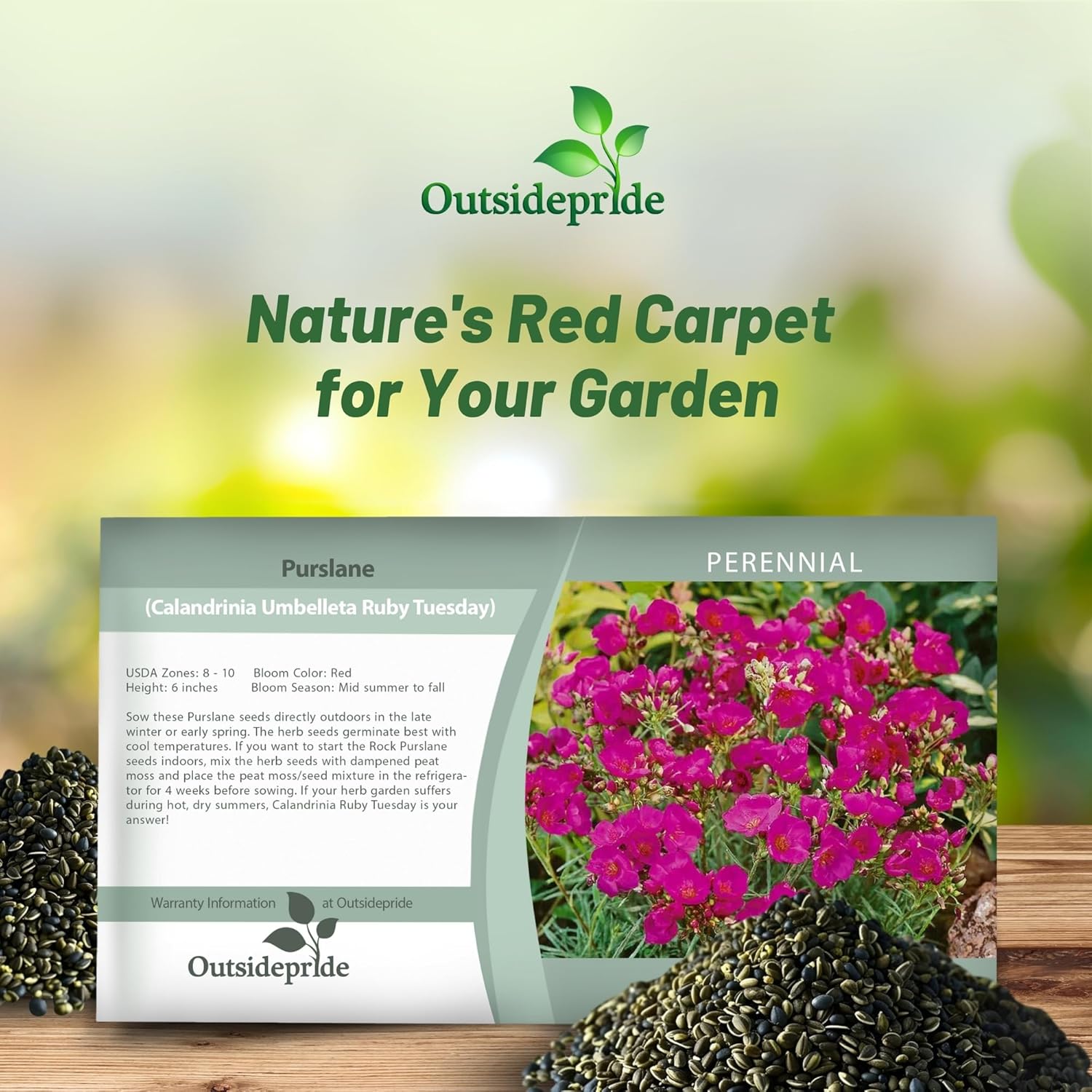 Rock Purslane Seed Packet