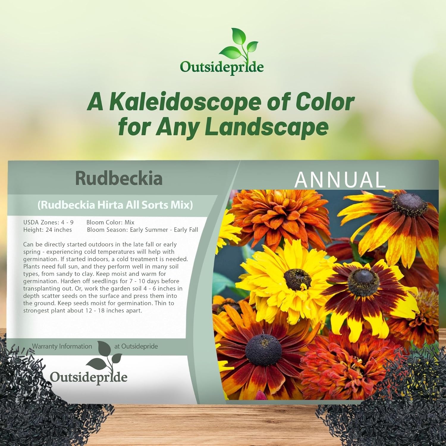Rudbeckia Hirta All Sorts Seed Packet