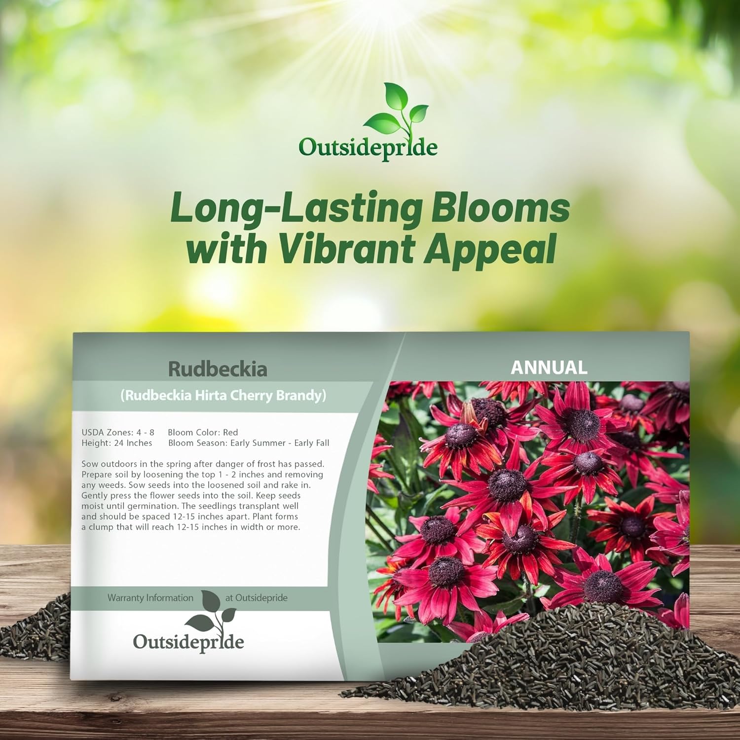 Rudbeckia Cherry Brandy Seed Packet