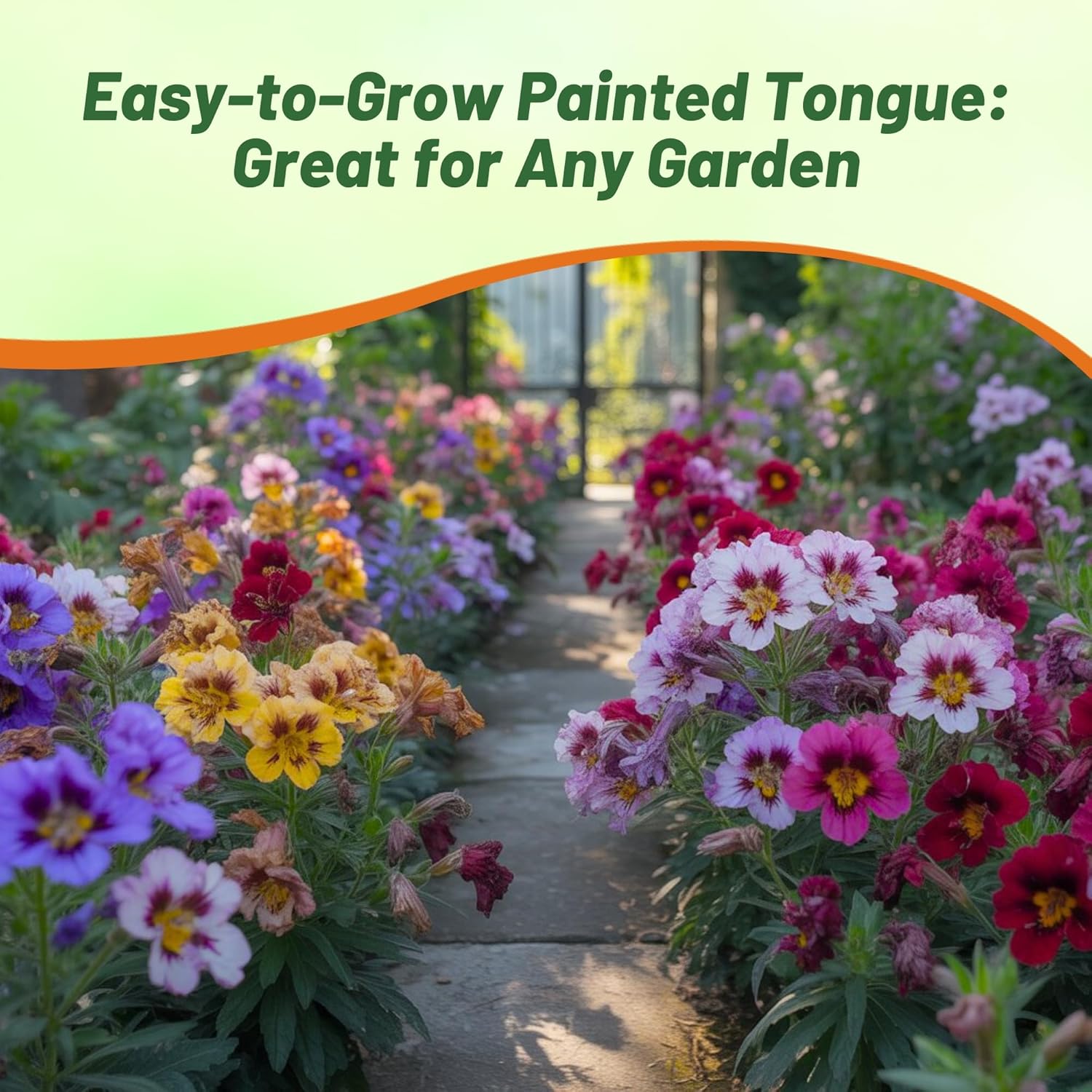 Painted Tongue Velvety Pollinating Flower Mix