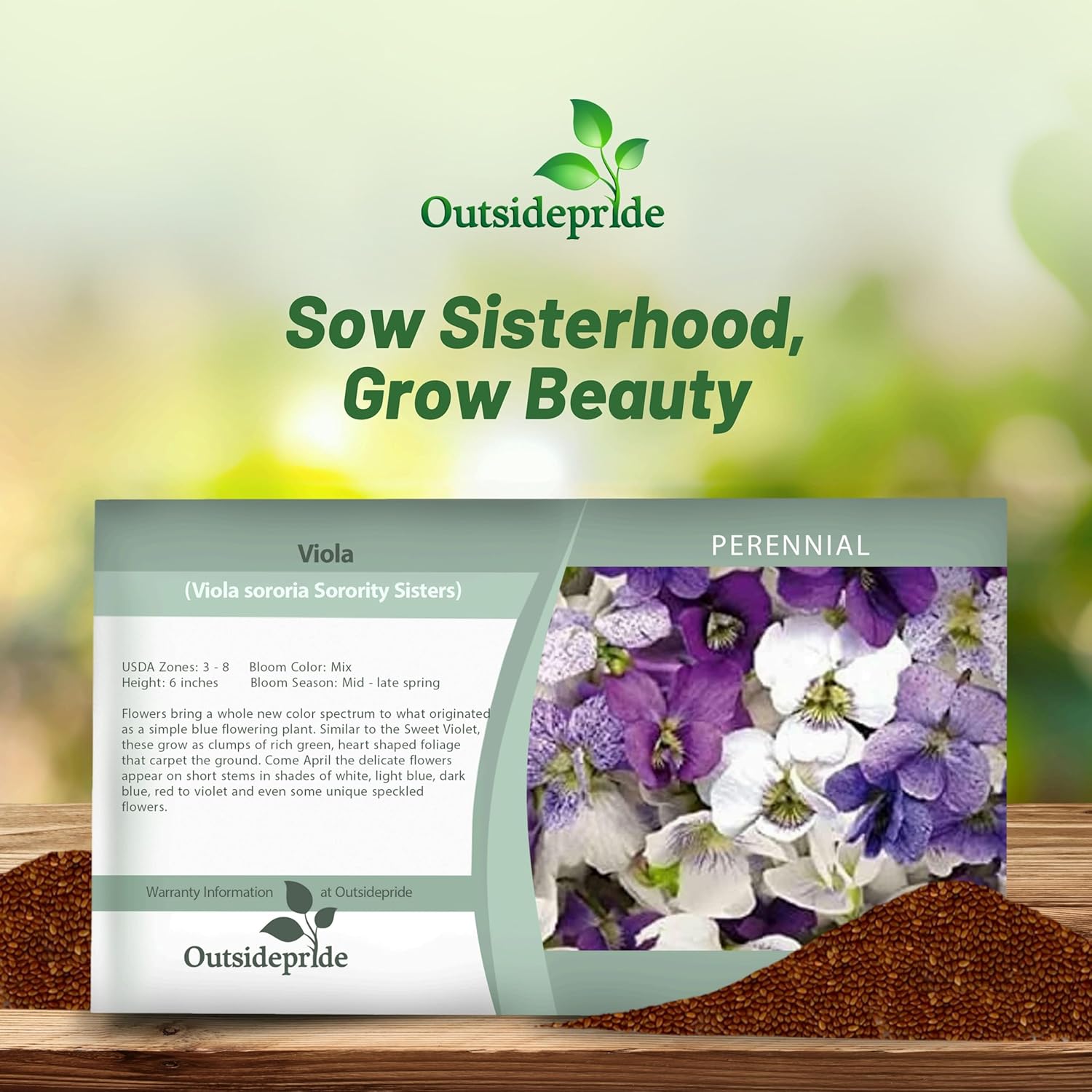 Viola Sorority Sisters Seed Packet