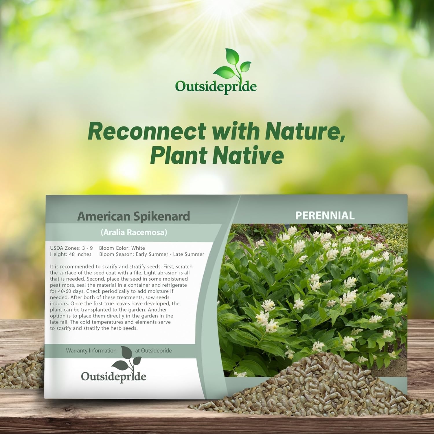 Spikenard Herb Seed Packet