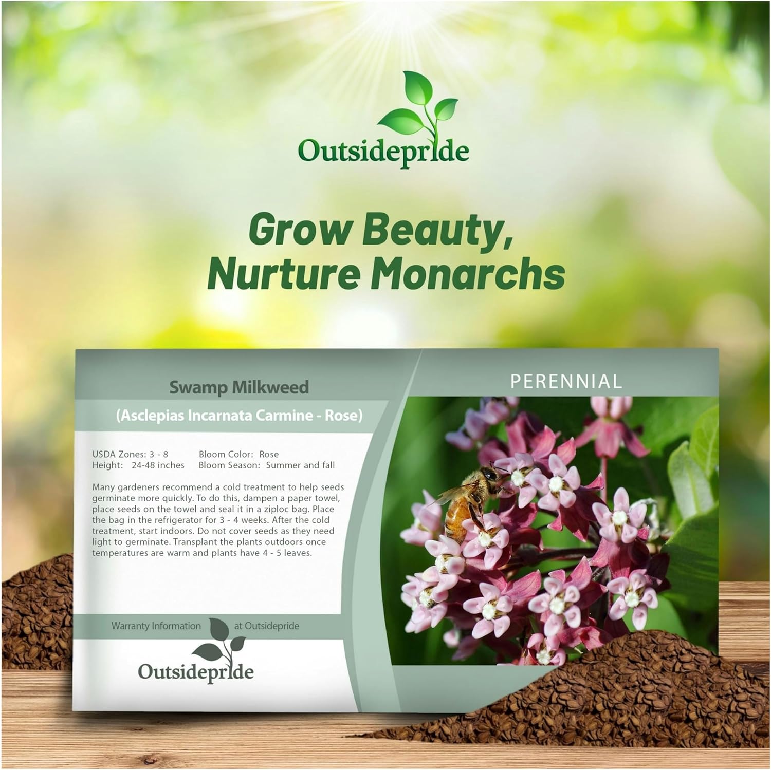 Swamp Milkweed Carmine-rose Seed Packets