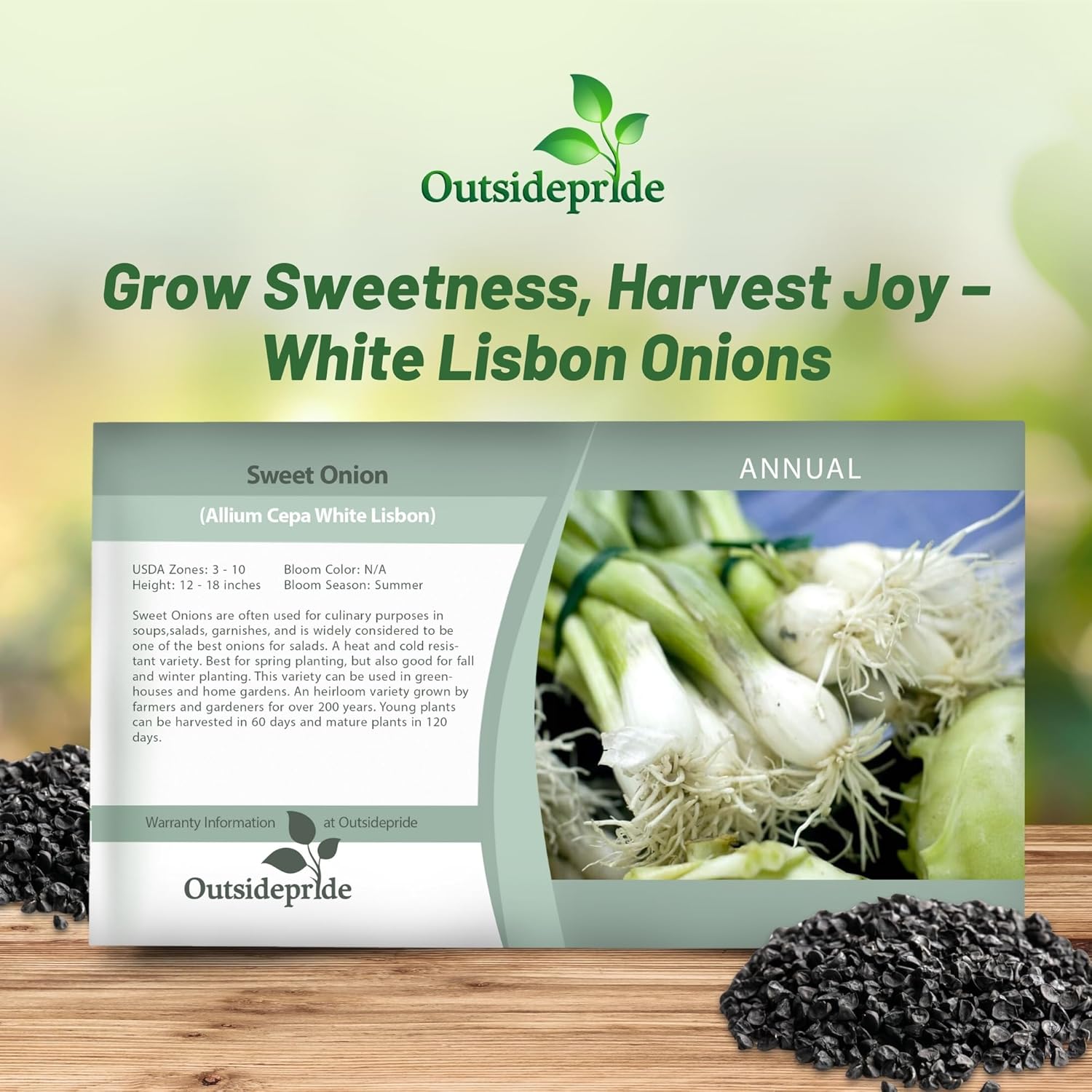 Sweet Onion Herb Seed Packet