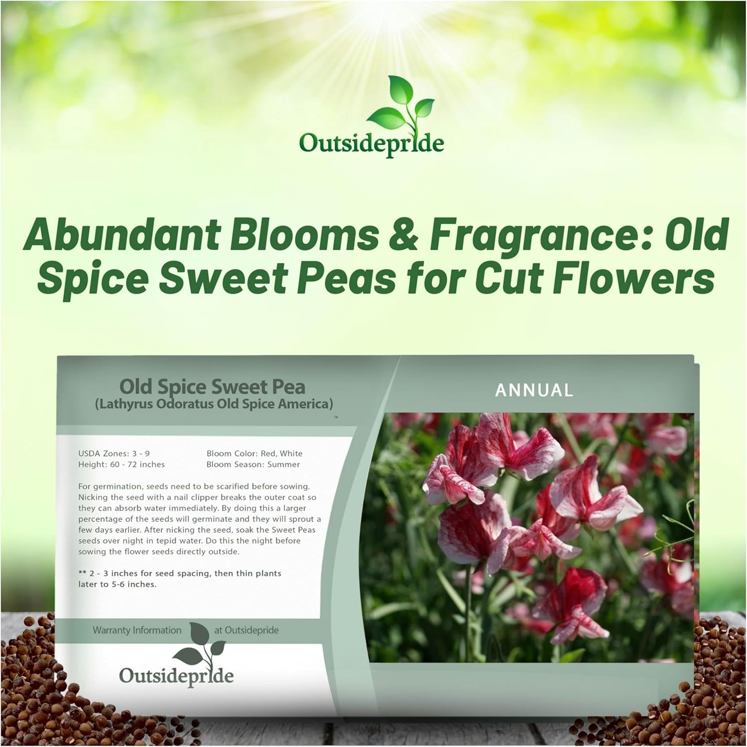Sweet Pea America Seed Packet