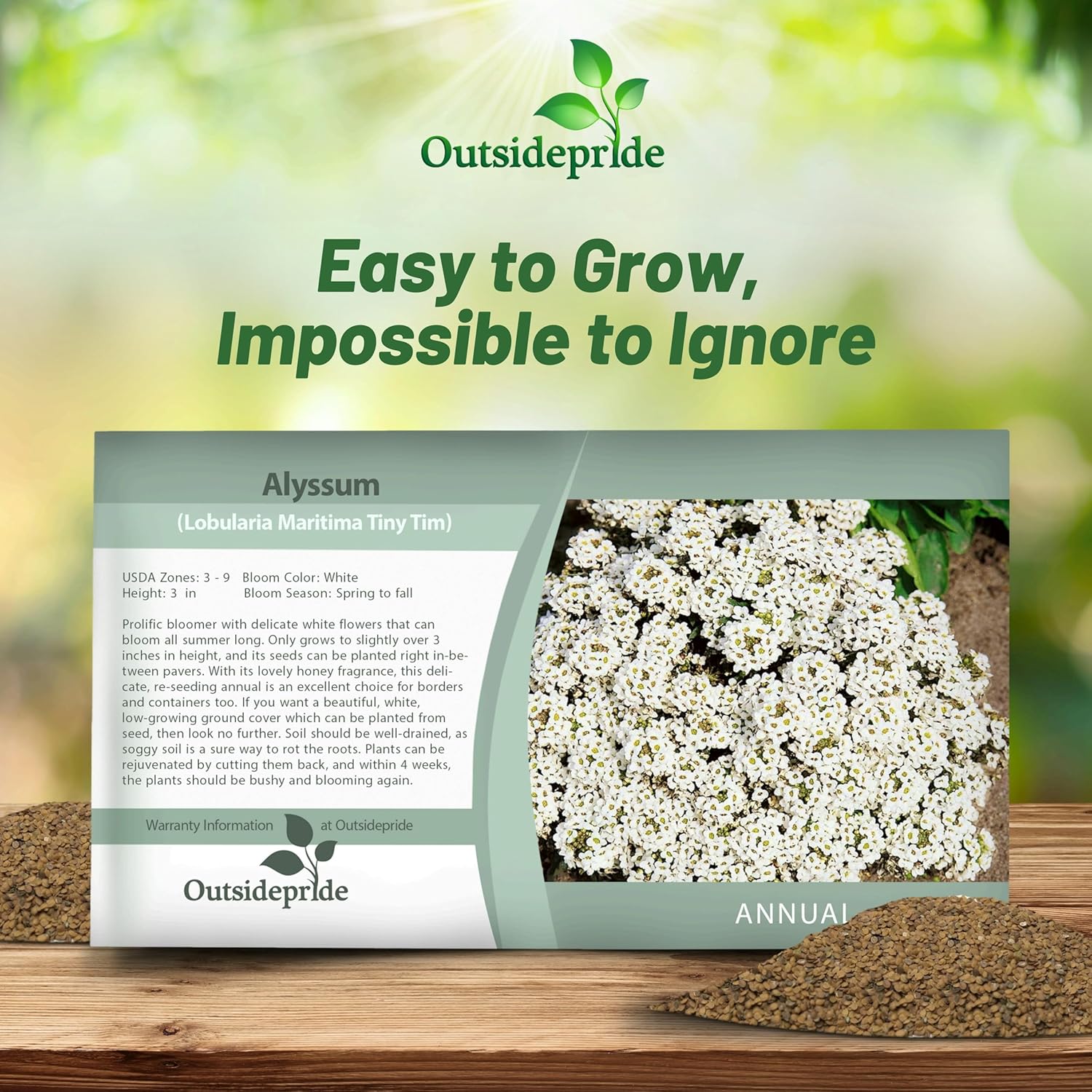 Alyssum Tiny Tim Seed Packet