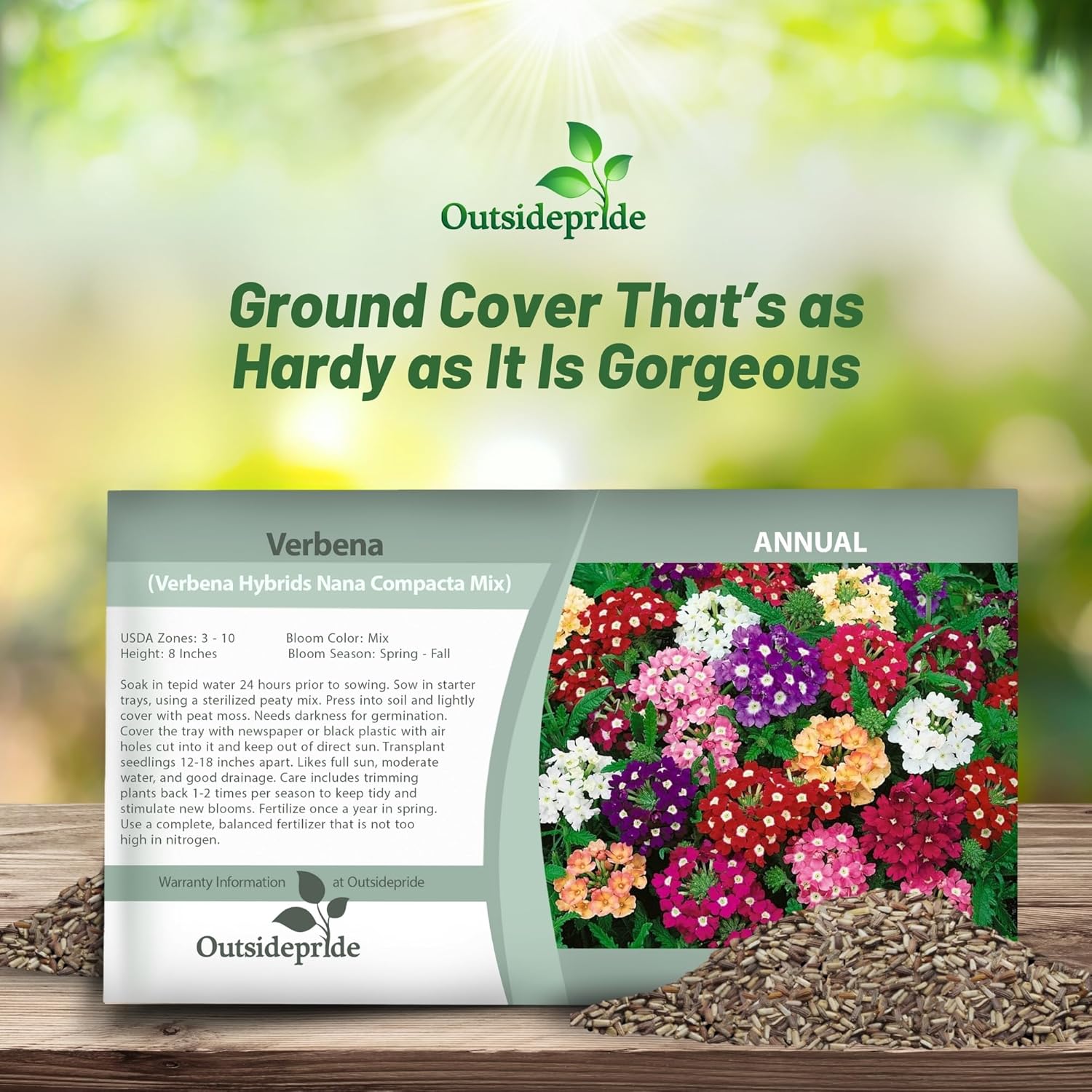 Verbena Ground Cover Seed Packet Mix