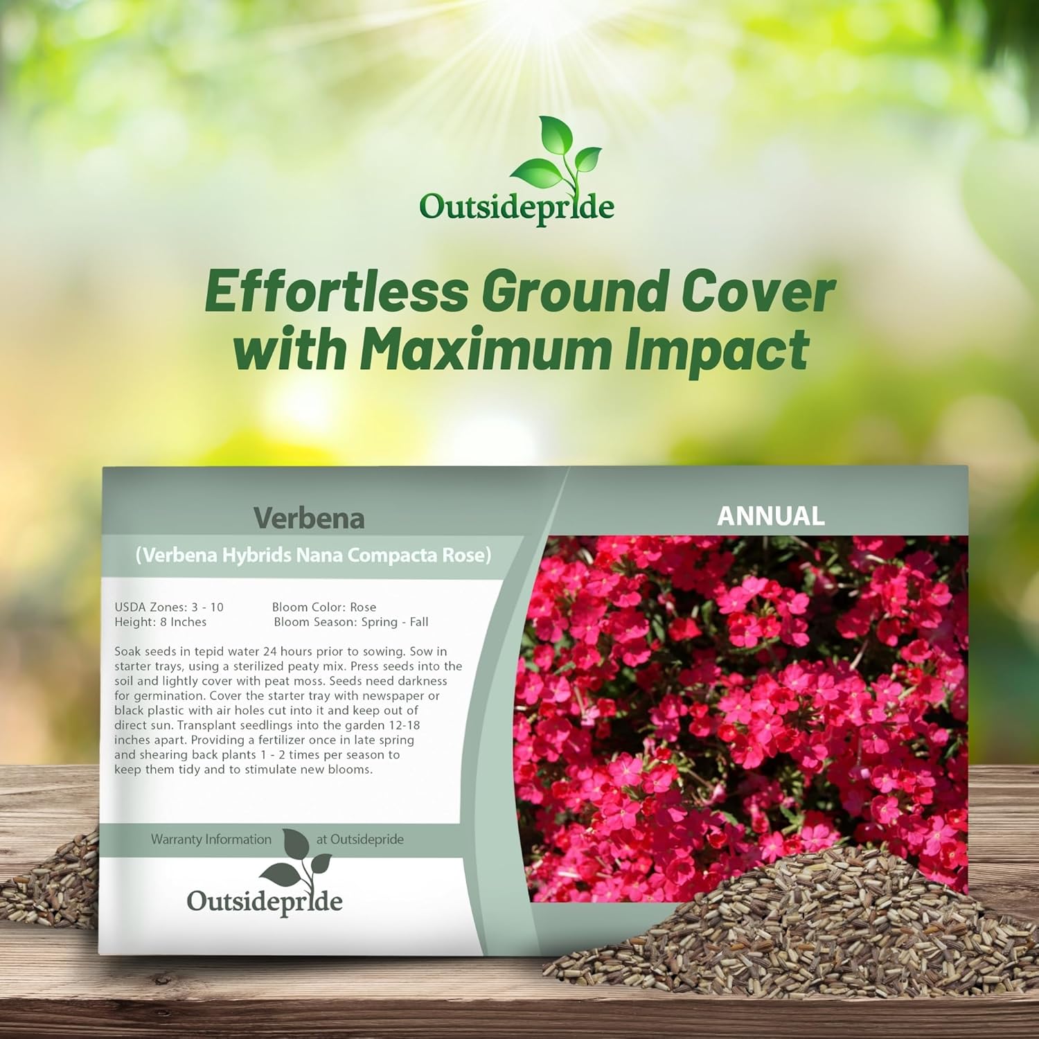 Verbena Rose Seed Packet