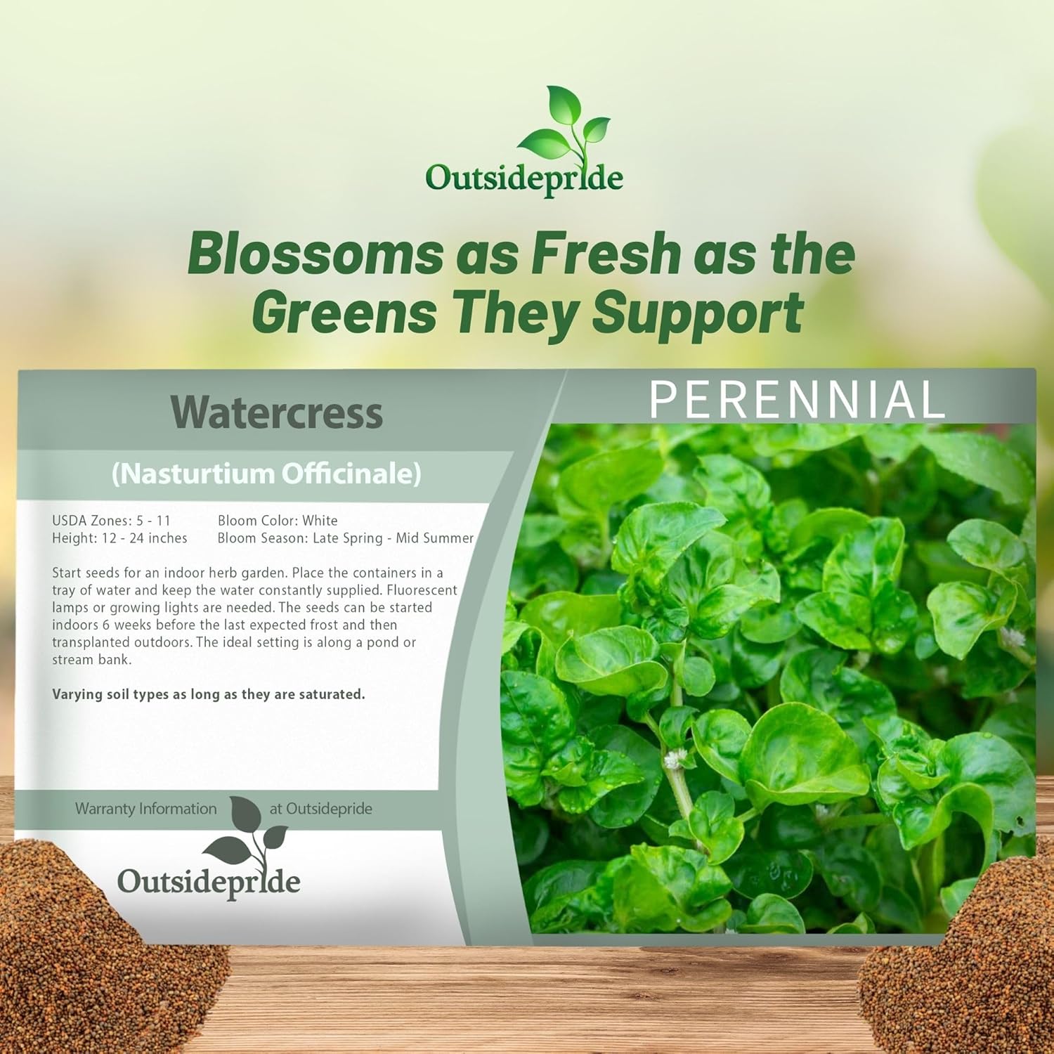 Watercress Seed Packets For Planting
