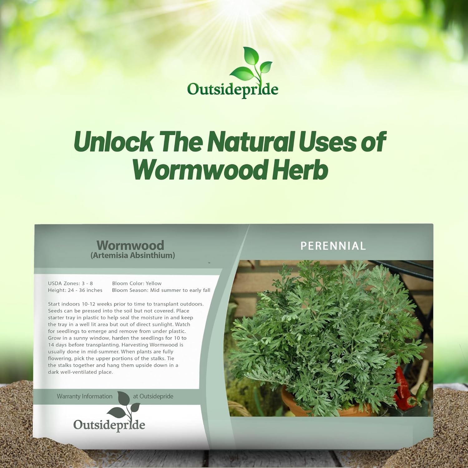 Wormwood Herb Seed Packets