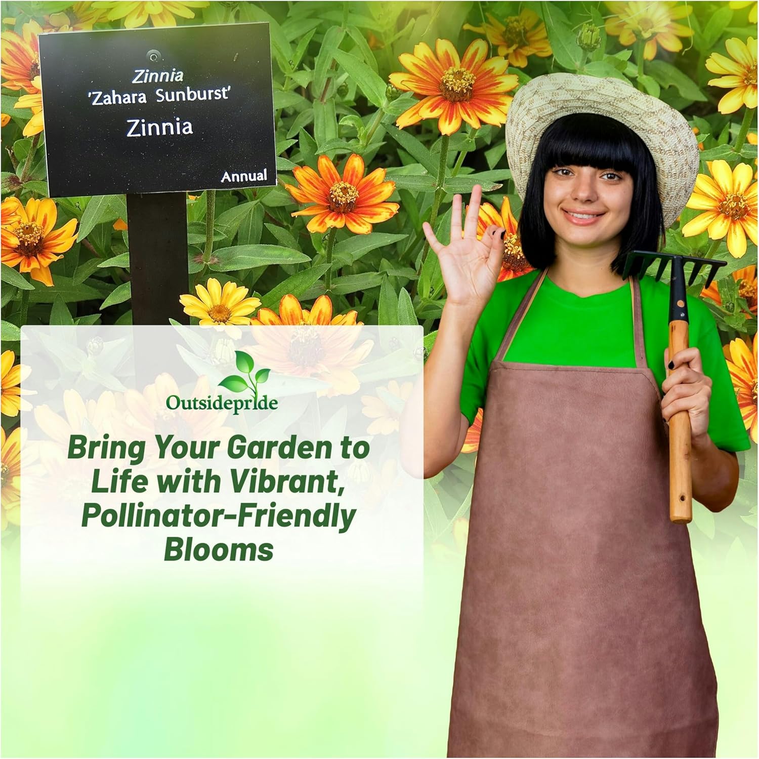 Zinnia Zahara Sunburst Garden Flowers