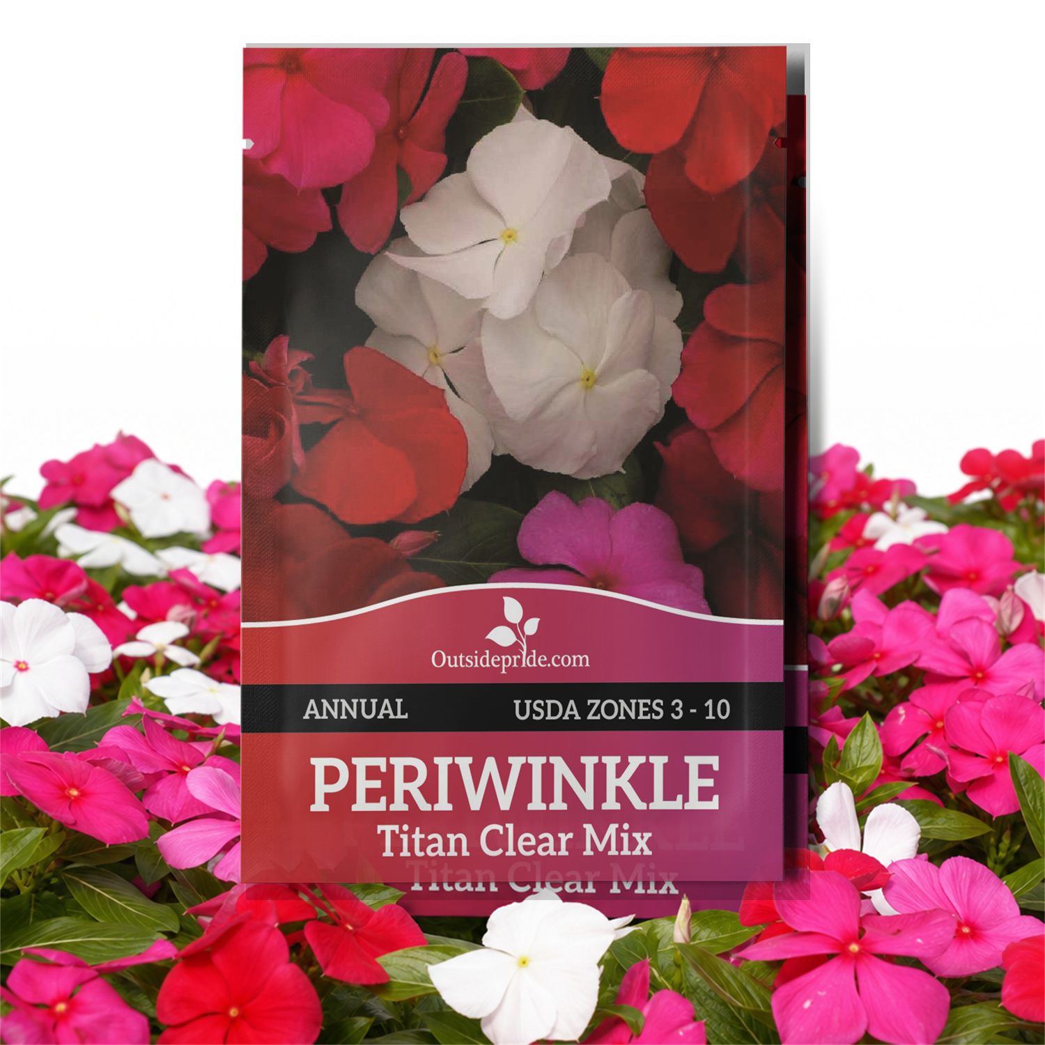 Vinca Titan Seed Clear Seed Packet